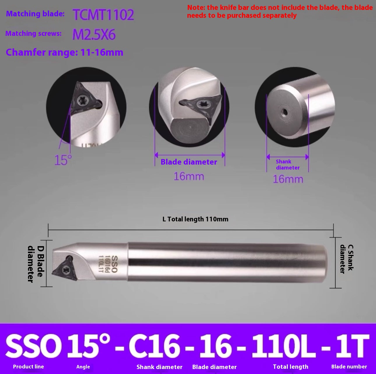 1144-Shedding type fixed-point chamfering cutter 30 degree 45 degree 60 degree chamfering cutter bar SSK/SSP/TCM/SSY/SSO/SSH Shandong Denso Pricision Tools Co.,Ltd.
